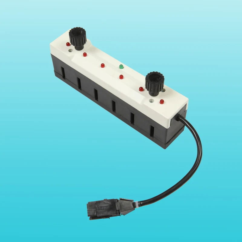 Hur styr varpstoppets elbox vävstolens funktion?